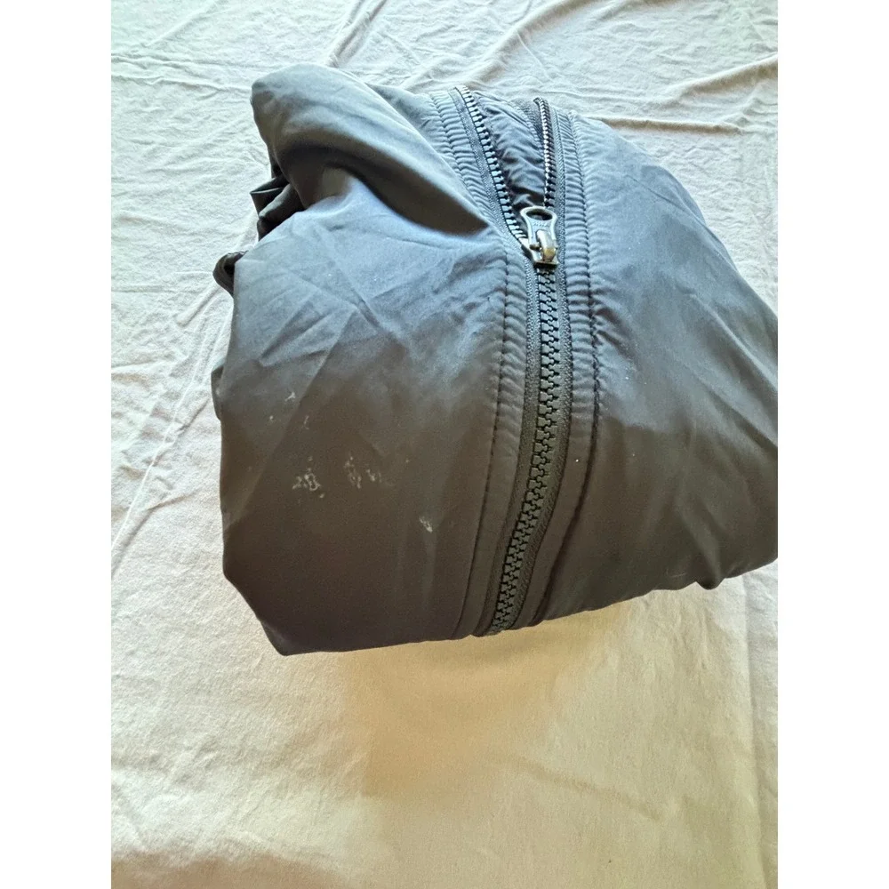 The North Face Mens Hydrenaline Windbreaker Jacket Black Hooded Large Windwall